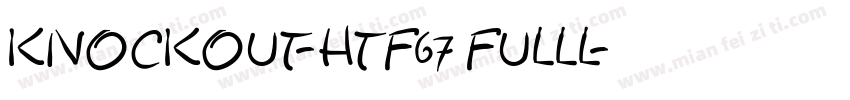 knockout-htf67 fulll字体转换